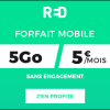 🔖 Red by SFR, illimité/5Go à 5€/mois (sans limite)