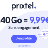 🔖  Prixtel, illimité/de 140Go à 200Go dès 10€/mois (1 an)