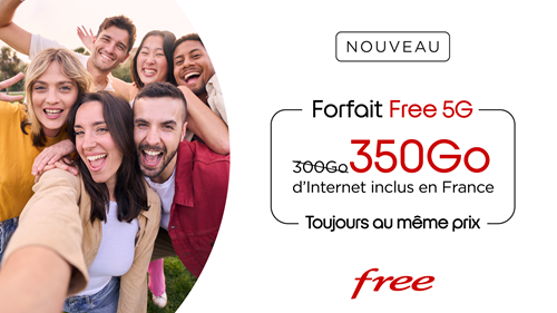 🔗 (clients) Free, forfait 5G tout illimité à 10€/mois (sans limite)