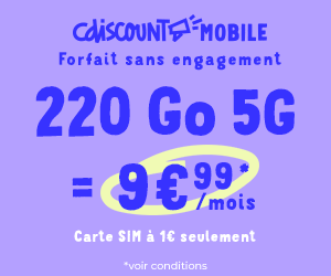 CDiscount 220go 5g 10e