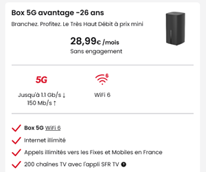 SFR Box 5G -26ans