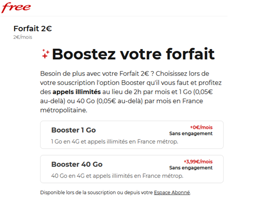 🔖 Free mobile, illimité/40Go à 6€/mois (sans limite)