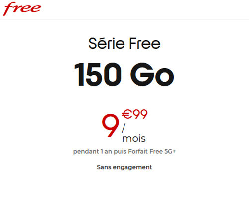 Série spéciale Free Mobile 150Go