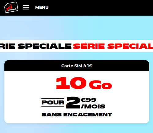 NRJ Mobile 10Go 3€