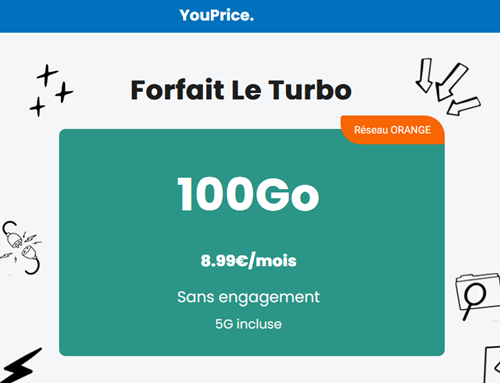 Youprice Turbo Orange 100Go 9€ 5G