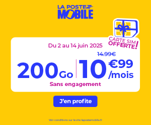 La Poste Mobile forfait 200Go