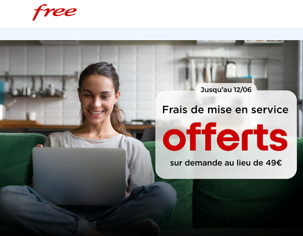 Promo Freebox frais de mise en service offerts