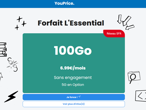 Youprice 100Go SFR