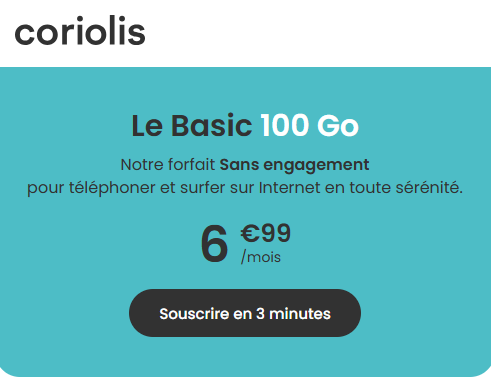 Coriolis Basic 100Go