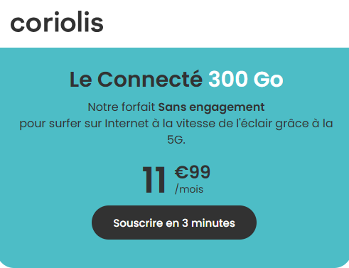 Coriolis Connecté 300Go