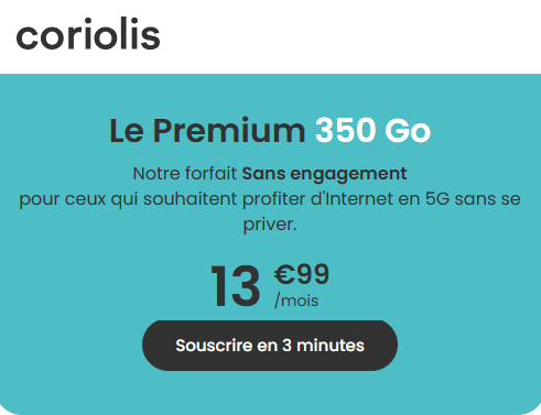 Coriolis Le Premium 350Go