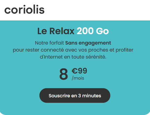 Coriolis Relax 200Go
