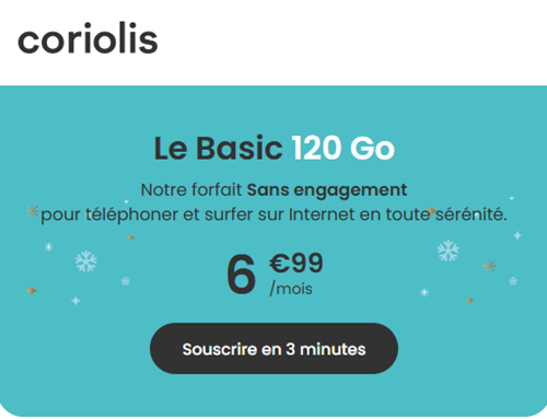 Coriolis le basic forfait 120Go