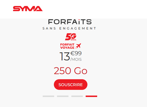 Syma forfait Voyage