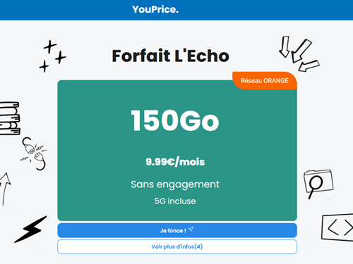Youprice 150Go 5G Orange