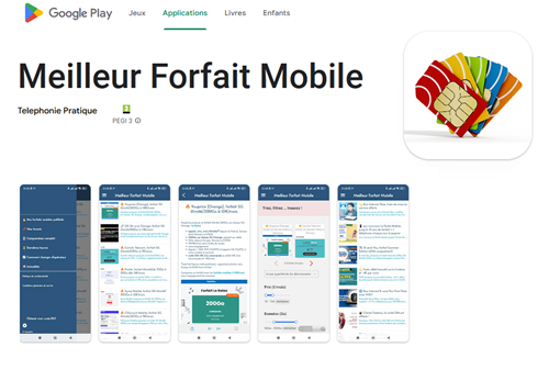 appli Meilleur Forfait Mobile