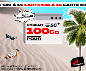 NRJ forfait 5G 100Go 9e