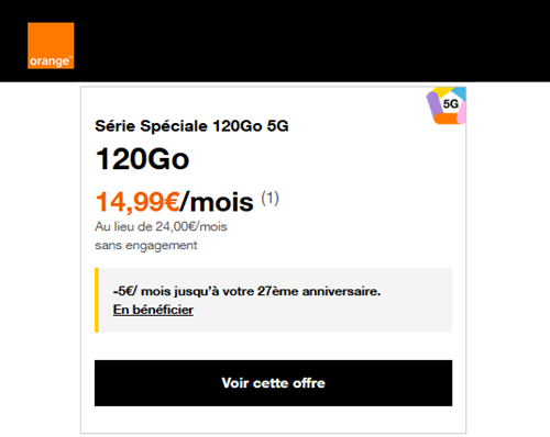 Orange 120Go moins 26 ans