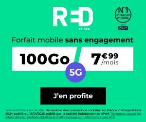 Red by SFR forfait 5G 100Go