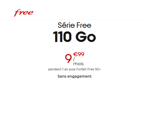 Serie Free 110Go 10€