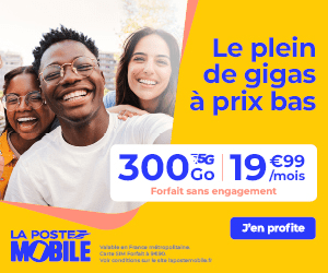 La Poste Mobile forfait 300Go 20€