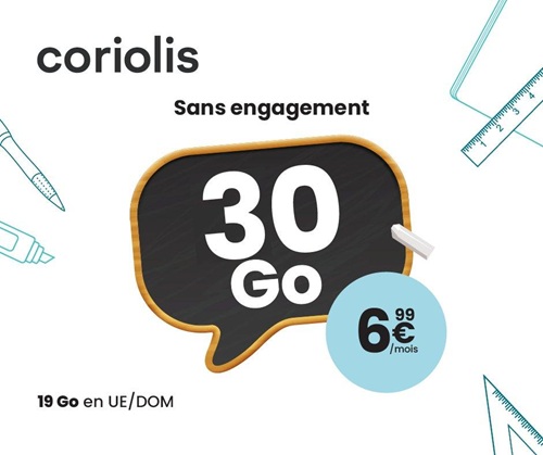 Coriolis 30Go 7€