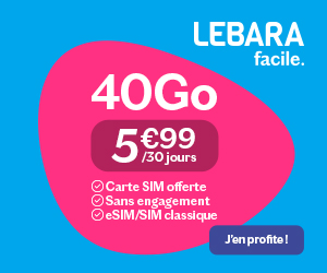 Lebara 40Go 6€