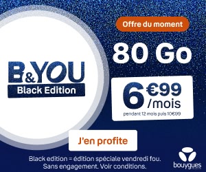 B and You forfait Black Friday
