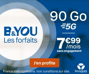 BandYou forfait 5G 90Go 8€