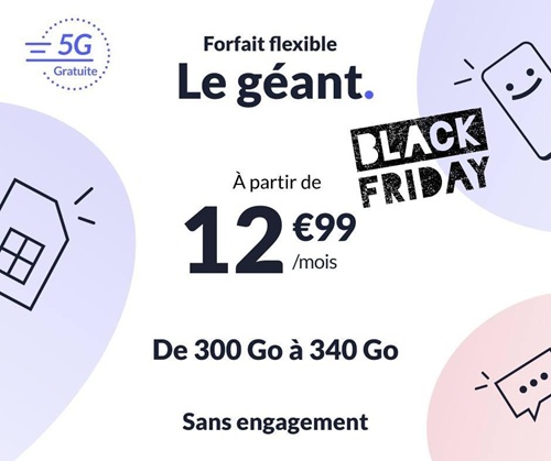 Prixtel forfait Le géant Black Friday