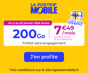 Promo La Poste Mobile