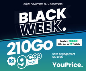 Youprice Black Week 210Go 5G 10€