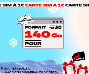 NRJ Mobile forfait 5G 140Go