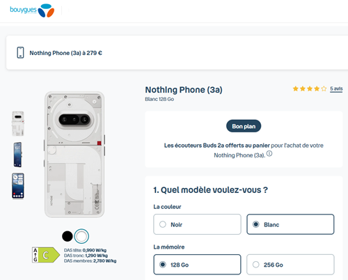 Nothing Phone 3a x Bouygues