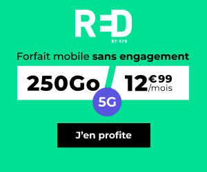 Red by SFR forfait 5G 250Go