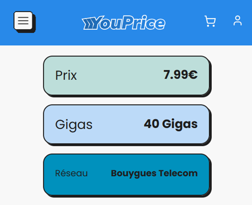 Youprice Bouygues 40Go