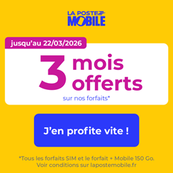 La poste Mobile 3 mois offerts