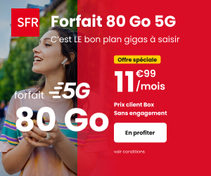 Clients box SFR forfait mobile 5G 80Go