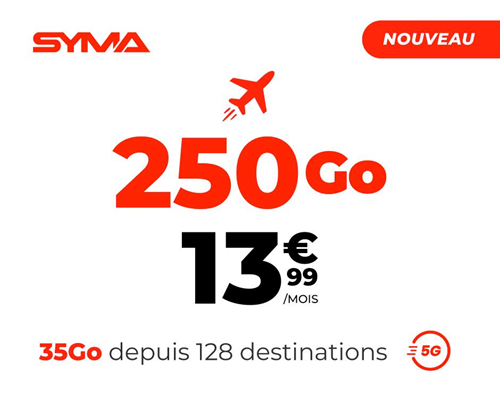 Syma forfait Voyage 250Go