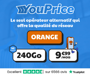 Youprice forfait 5G Orange 240Go