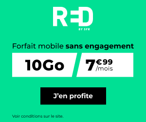 Red by SFR forfait 10Go 8€