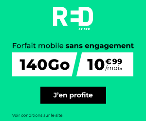 Red by SFR forfait 5G 140Go