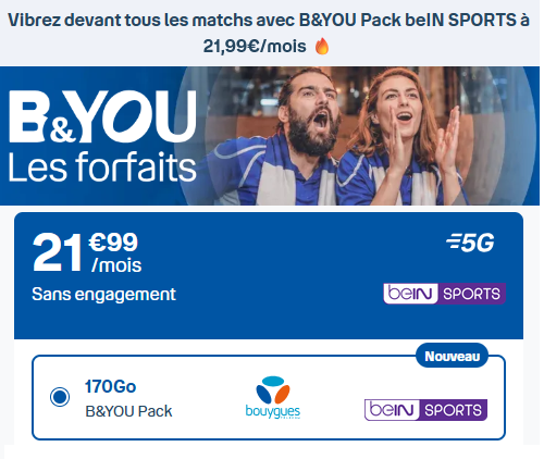 B and You forfait avec beIN Sports