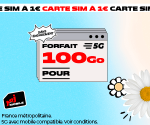 NRJ Mobile forfait 5G 100Go 10€