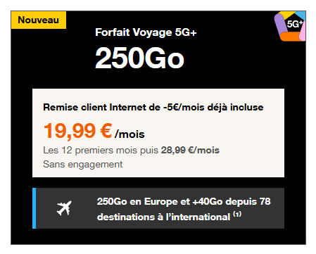 Orange Forfait Voyage