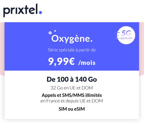 Prixtel Oxygene