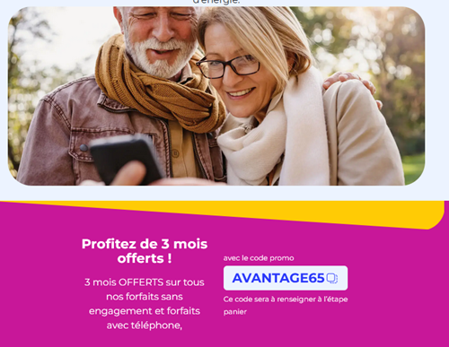 Promo La Poste Mobile Plus de 65 ans