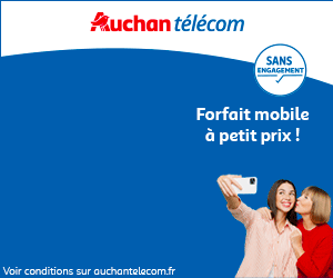 Auchan Telecom forfait 5G 100Go 10€