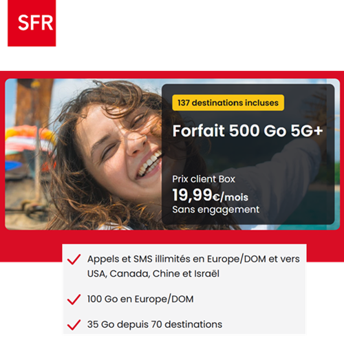Clients SFR Voyage 500Go 5G+