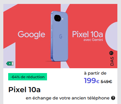 Red by SFR Pixel 10a